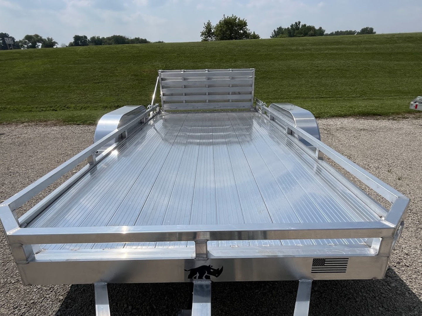 New 2026 Black Rhino **INCOMING** 81" x 14' Aluminum LPT8114A-7K w/ Brakes and Bifold Gate (ATV / UTV / Side by Side) Utility Trailer