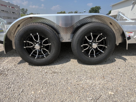 New 2026 Black Rhino **INCOMING** 81" x 14' Aluminum LPT8114A-7K w/ Brakes and Bifold Gate (ATV / UTV / Side by Side) Utility Trailer