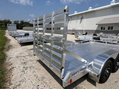 New 2026 Black Rhino **INCOMING** 81" x 14' Aluminum LPT8114A-7K w/ Brakes and Bifold Gate (ATV / UTV / Side by Side) Utility Trailer