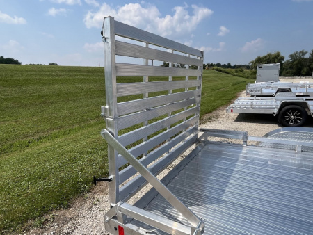 New 2026 Black Rhino **INCOMING** 81" x 14' Aluminum LPT8114A-7K w/ Brakes and Bifold Gate (ATV / UTV / Side by Side) Utility Trailer