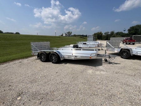 New 2026 Black Rhino **INCOMING** 81" x 14' Aluminum LPT8114A-7K w/ Brakes and Bifold Gate (ATV / UTV / Side by Side) Utility Trailer