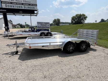 New 2026 Black Rhino **INCOMING** 81" x 14' Aluminum LPT8114A-7K w/ Brakes and Bifold Gate (ATV / UTV / Side by Side) Utility Trailer