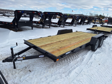 New 2026 AMO 82x18 Car Hauler 1 Axle Brake Led Lights