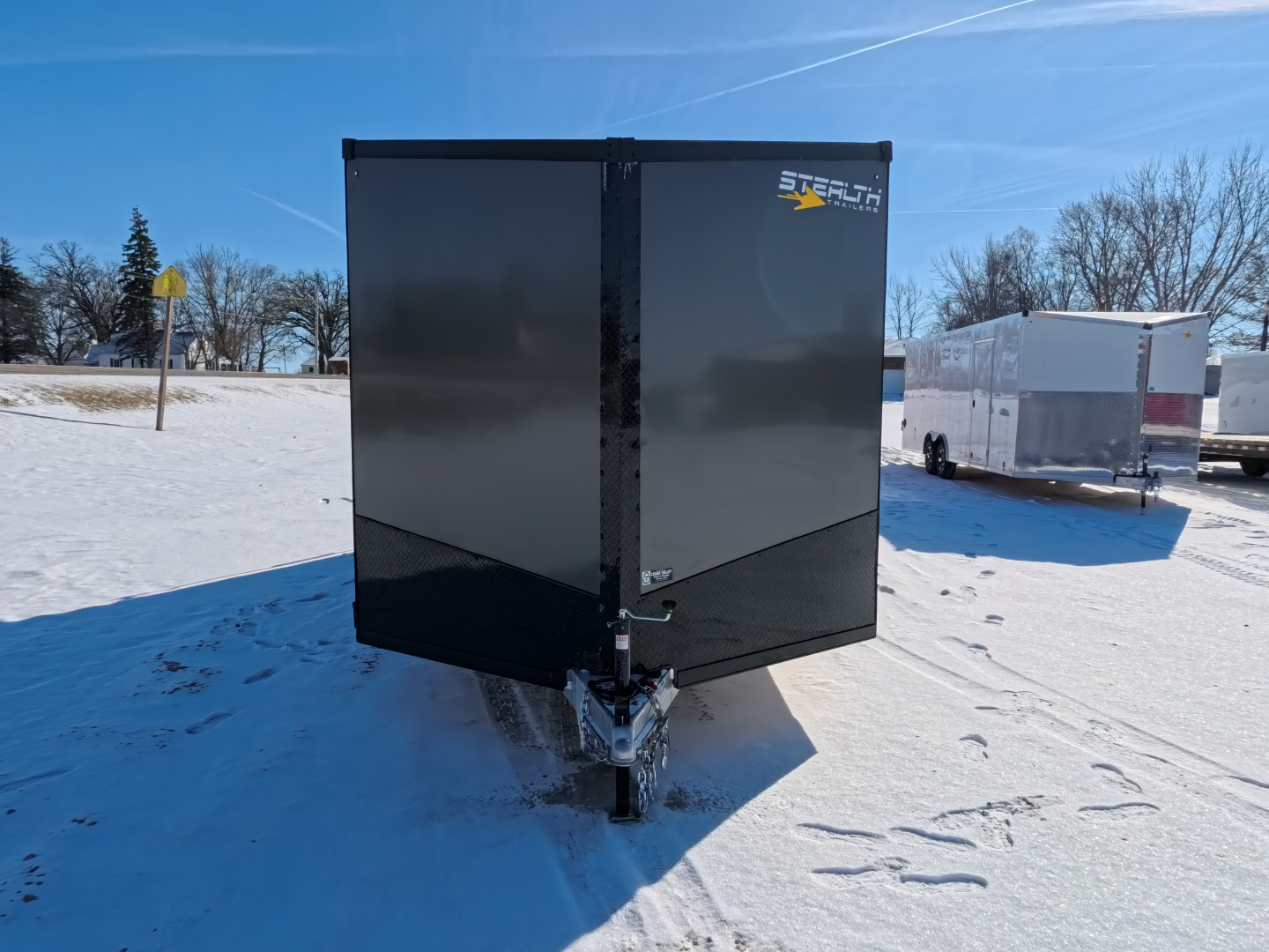 New 2026 Stealth Trailers 8.5 x 20 x 7 Cobra Cargo / Enclosed Trailer with 5,200 lb. Torsion Axles, 4'Beavertail -Charcoal with Blackout Pkg.