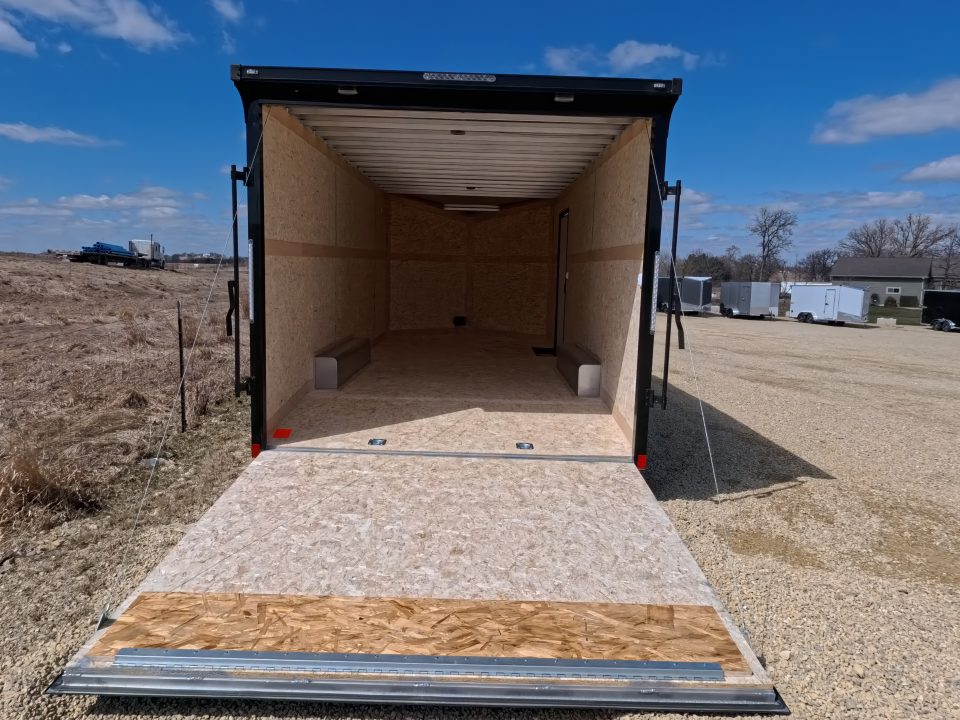 New 2026 Stealth Trailers 8.5 x 20 x 7 Cobra Cargo / Enclosed Trailer with 5,200 lb. Torsion Axles, 4'Beavertail -Charcoal with Blackout Pkg.