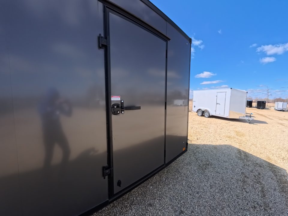 New 2026 Stealth Trailers 8.5 x 20 x 7 Cobra Cargo / Enclosed Trailer with 5,200 lb. Torsion Axles, 4'Beavertail -Charcoal with Blackout Pkg.