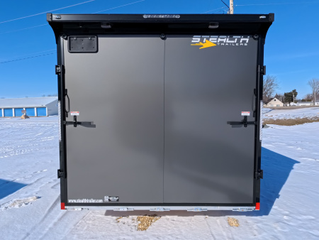 New 2026 Stealth Trailers 8.5 x 20 x 7 Cobra Cargo / Enclosed Trailer with 5,200 lb. Torsion Axles, 4'Beavertail -Charcoal with Blackout Pkg.