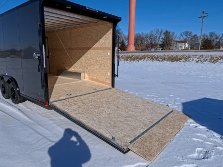 New 2026 Stealth Trailers 8.5 x 20 x 7 Cobra Cargo / Enclosed Trailer with 5,200 lb. Torsion Axles, 4'Beavertail -Charcoal with Blackout Pkg.