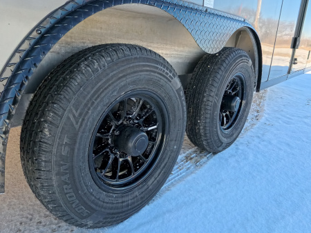 New 2026 Stealth Trailers 8.5 x 20 x 7 Cobra Cargo / Enclosed Trailer with 5,200 lb. Torsion Axles, 4'Beavertail -Charcoal with Blackout Pkg.