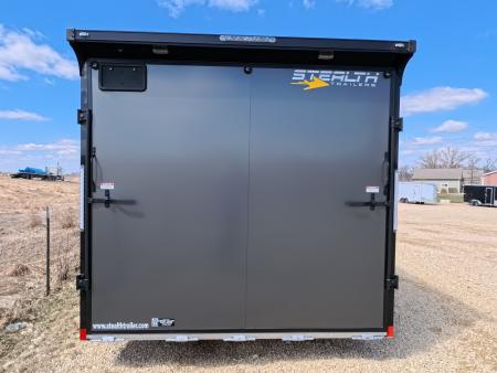 New 2026 Stealth Trailers 8.5 x 20 x 7 Cobra Cargo / Enclosed Trailer with 5,200 lb. Torsion Axles, 4'Beavertail -Charcoal with Blackout Pkg.