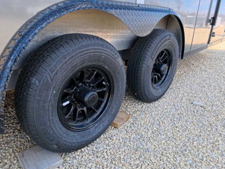 New 2026 Stealth Trailers 8.5 x 20 x 7 Cobra Cargo / Enclosed Trailer with 5,200 lb. Torsion Axles, 4'Beavertail -Charcoal with Blackout Pkg.