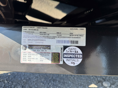 New 2026 Liberty LD10k Dump Trailer