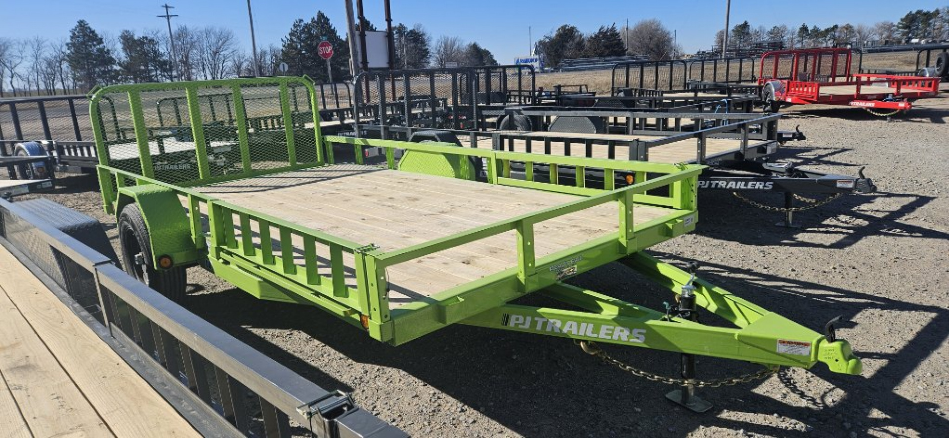 New 2026 PJ TRAILERS 14' x 83 in. Single 5200# Axle Channel Utility Trailer