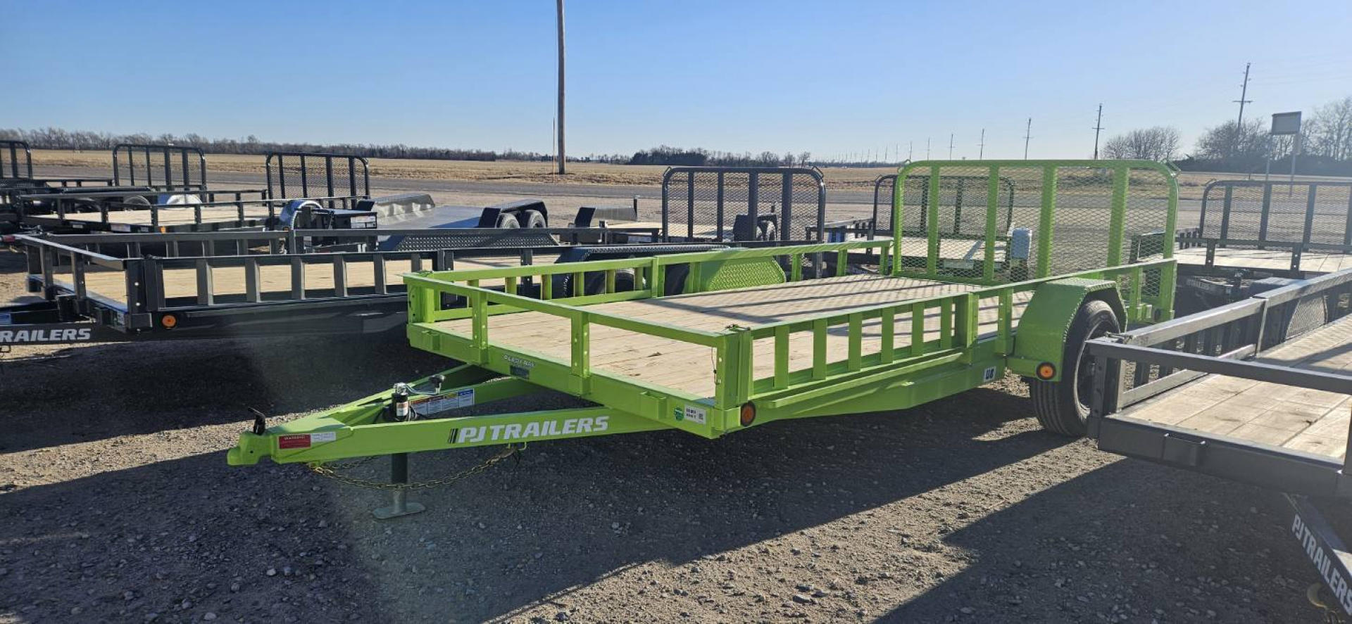 New 2026 PJ TRAILERS 14' x 83 in. Single 5200# Axle Channel Utility Trailer