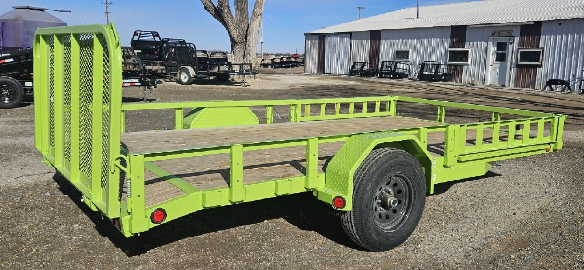 New 2026 PJ TRAILERS 14' x 83 in. Single 5200# Axle Channel Utility Trailer