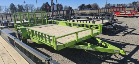 New 2026 PJ TRAILERS 14' x 83 in. Single 5200# Axle Channel Utility Trailer