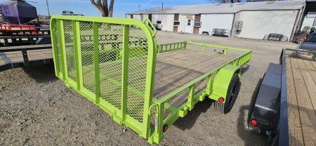 New 2026 PJ TRAILERS 14' x 83 in. Single 5200# Axle Channel Utility Trailer