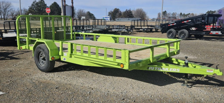 New 2026 PJ TRAILERS 14' x 83 in. Single 5200# Axle Channel Utility Trailer