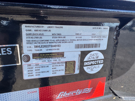 New 2026 Liberty LE14K Equipment Trailer