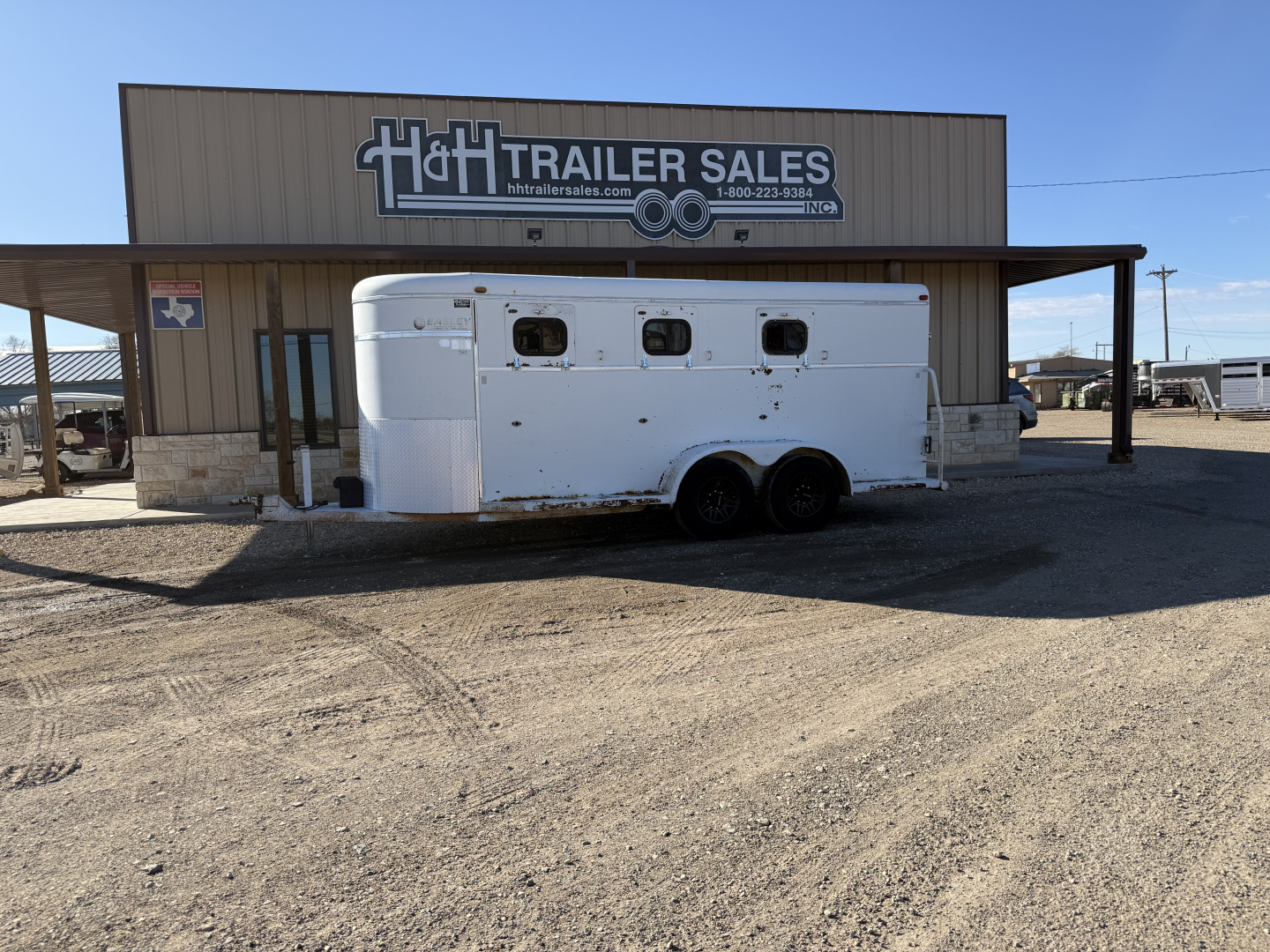 Used 1995 Easley 3 HORSE BP Horse Trailer