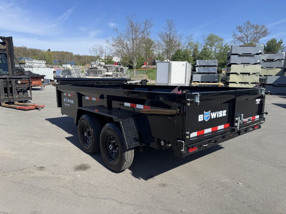 New 2026 BWISE DT714LP-LE-14 7X14 TA LOW PROFILE Dump Trailer