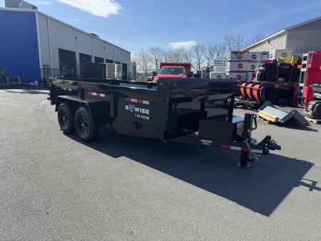 New 2026 BWISE DT714LP-LE-14 7X14 TA LOW PROFILE Dump Trailer