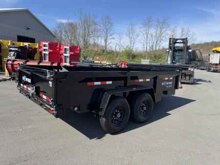 New 2026 BWISE DT714LP-LE-14 7X14 TA LOW PROFILE Dump Trailer