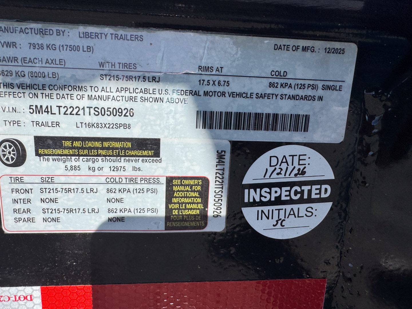 New 2026 Liberty LT16K 16+6 Tilt Trailer