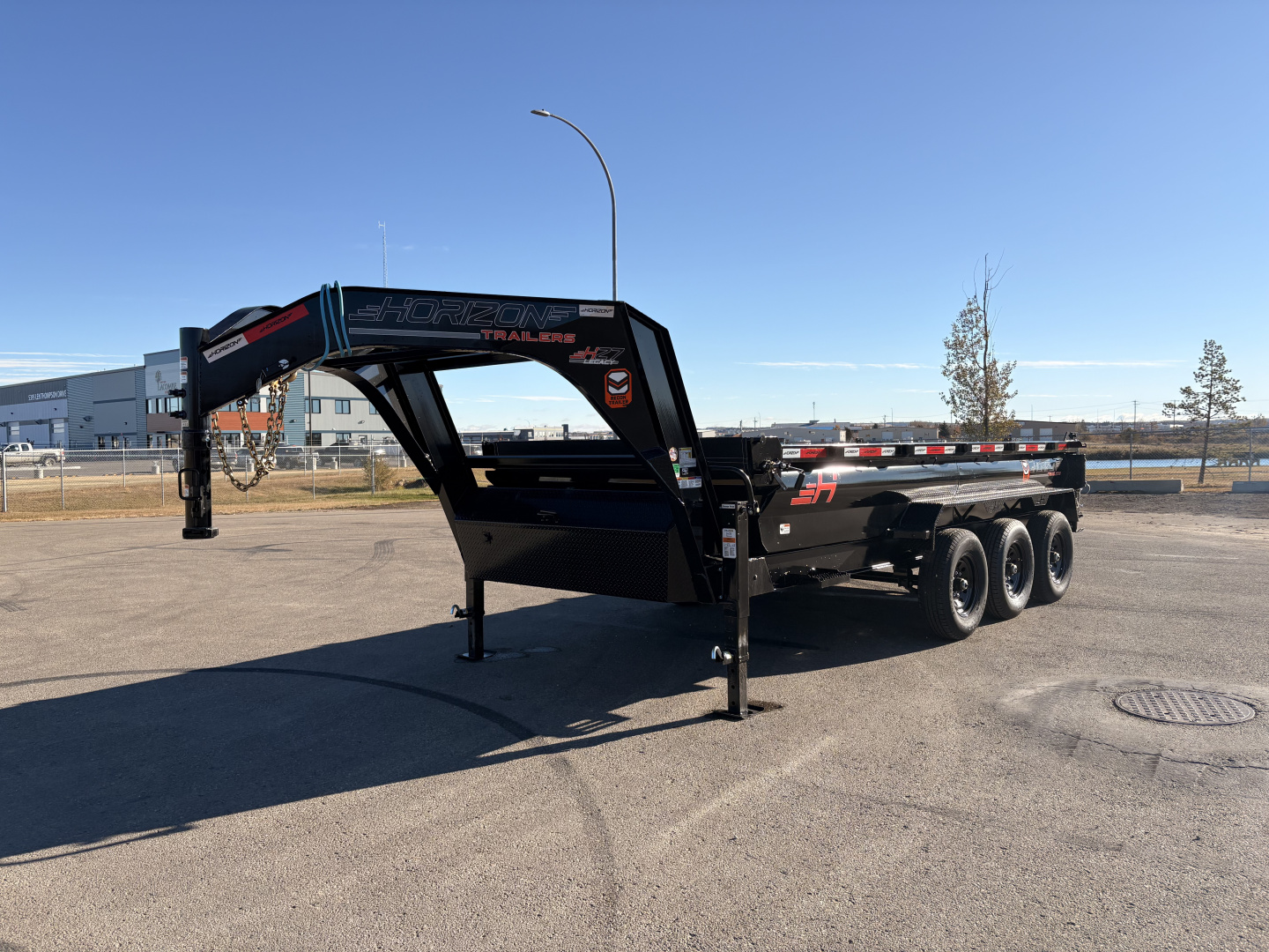 New 2026 Horizon Trailers HZ7 83''X16' GOOSE DUMP BOX W/ 2' HIGH SIDES 21000 GVWR Dump Trailer