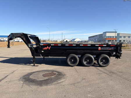 New 2026 Horizon Trailers HZ7 83''X16' GOOSE DUMP BOX W/ 2' HIGH SIDES 21000 GVWR Dump Trailer