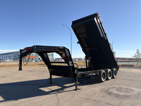 New 2026 Horizon Trailers HZ7 83''X16' GOOSE DUMP BOX W/ 2' HIGH SIDES 21000 GVWR Dump Trailer