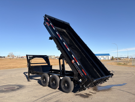 New 2026 Horizon Trailers HZ7 83''X16' GOOSE DUMP BOX W/ 2' HIGH SIDES 21000 GVWR Dump Trailer