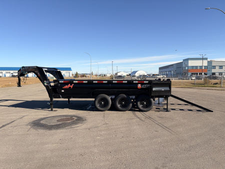 New 2026 Horizon Trailers HZ7 83''X16' GOOSE DUMP BOX W/ 2' HIGH SIDES 21000 GVWR Dump Trailer