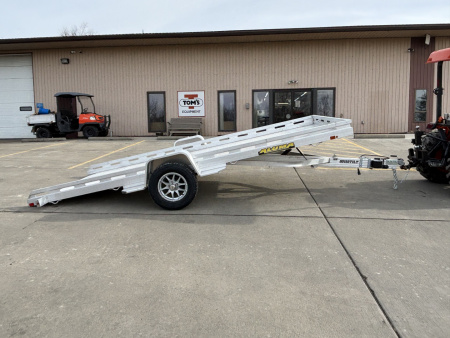 New 2027 Aluma Trailers 8015TILT-S-EL Single Axle Utility Trailer w/ Brakes - 4250# GVWR