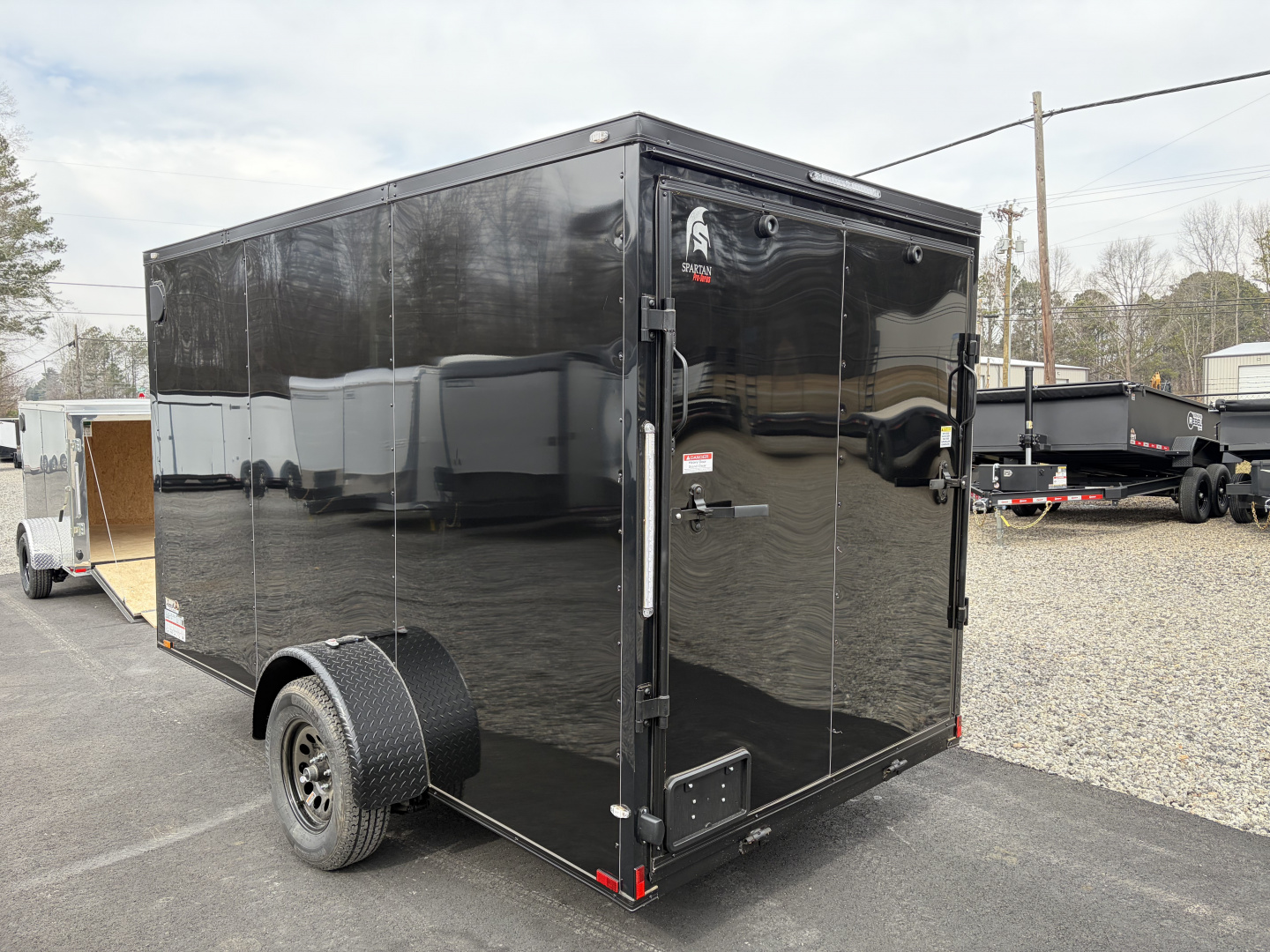 New 2026 Spartan Cargo 6X12 Enclosed PRO-SERIES Trailer, Blackout PolyCor, Single Axle, 6'6" Interior, StableDeck, Full Thermoply Ceiling Liner
