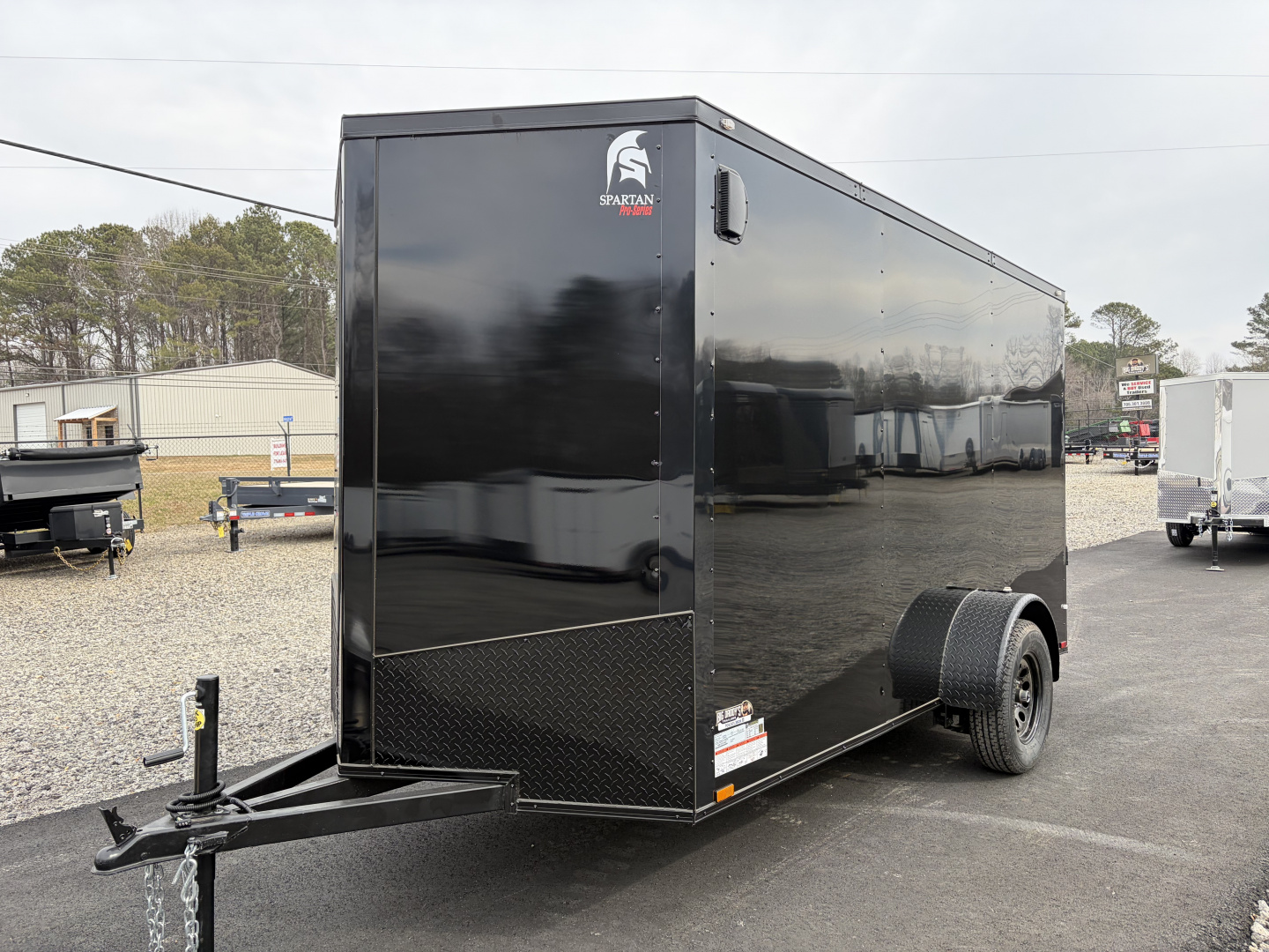 New 2026 Spartan Cargo 6X12 Enclosed PRO-SERIES Trailer, Blackout PolyCor, Single Axle, 6'6" Interior, StableDeck, Full Thermoply Ceiling Liner