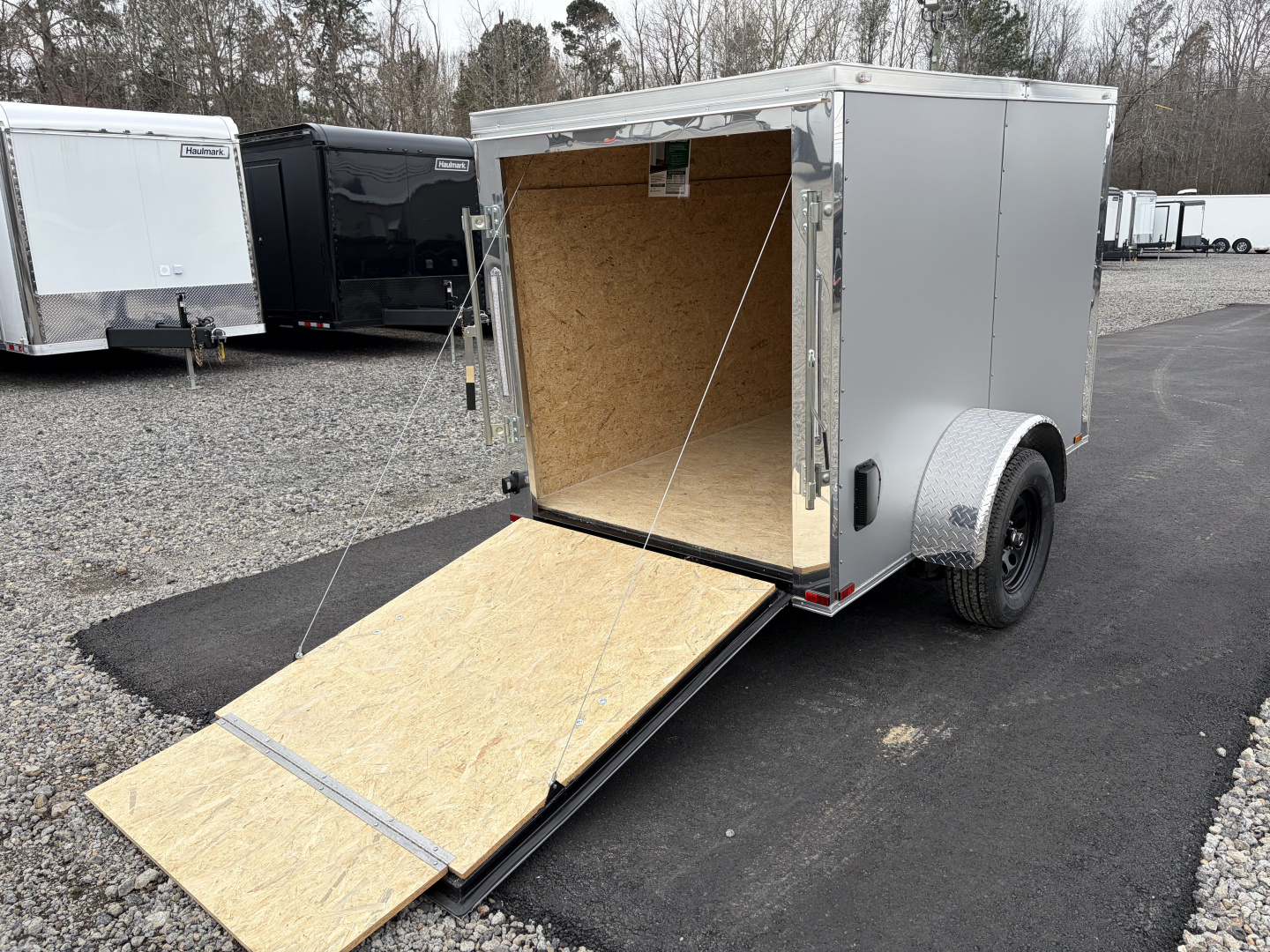 New 2026 Spartan 5X8 Pro-Series Enclosed Trailer, Side Door Barlock, Polycor, Stabledeck