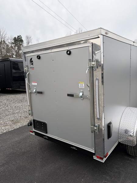 New 2026 Spartan 5X8 Pro-Series Enclosed Trailer, Side Door Barlock, Polycor, Stabledeck