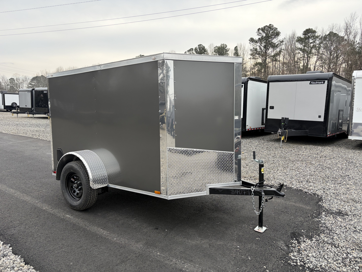 New 2026 Spartan 5X8 Pro-Series Enclosed Trailer, Side Door Barlock, Polycor, Stabledeck
