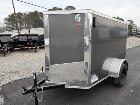 New 2026 Spartan 5X8 Pro-Series Enclosed Trailer, Side Door Barlock, Polycor, Stabledeck