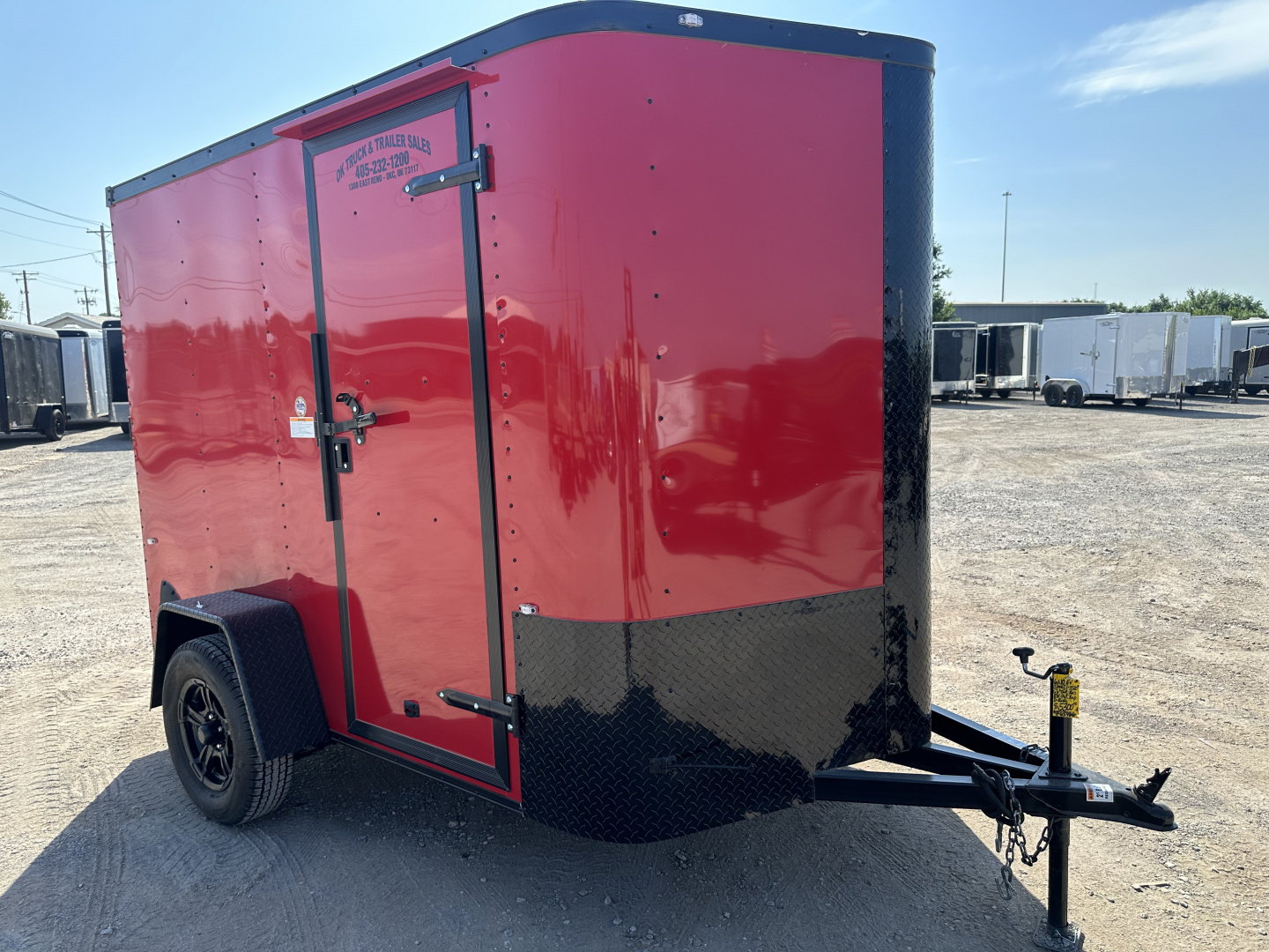 New 2023 Cargo Craft 6x10 Elite V-Nose with ramp door. Red in color Cargo / Enclosed Trailer