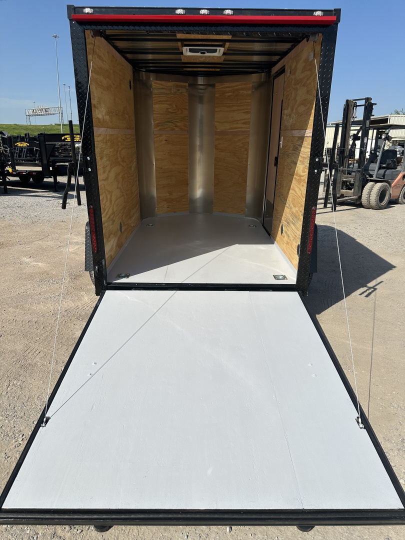 New 2023 Cargo Craft 6x10 Elite V-Nose with ramp door. Red in color Cargo / Enclosed Trailer