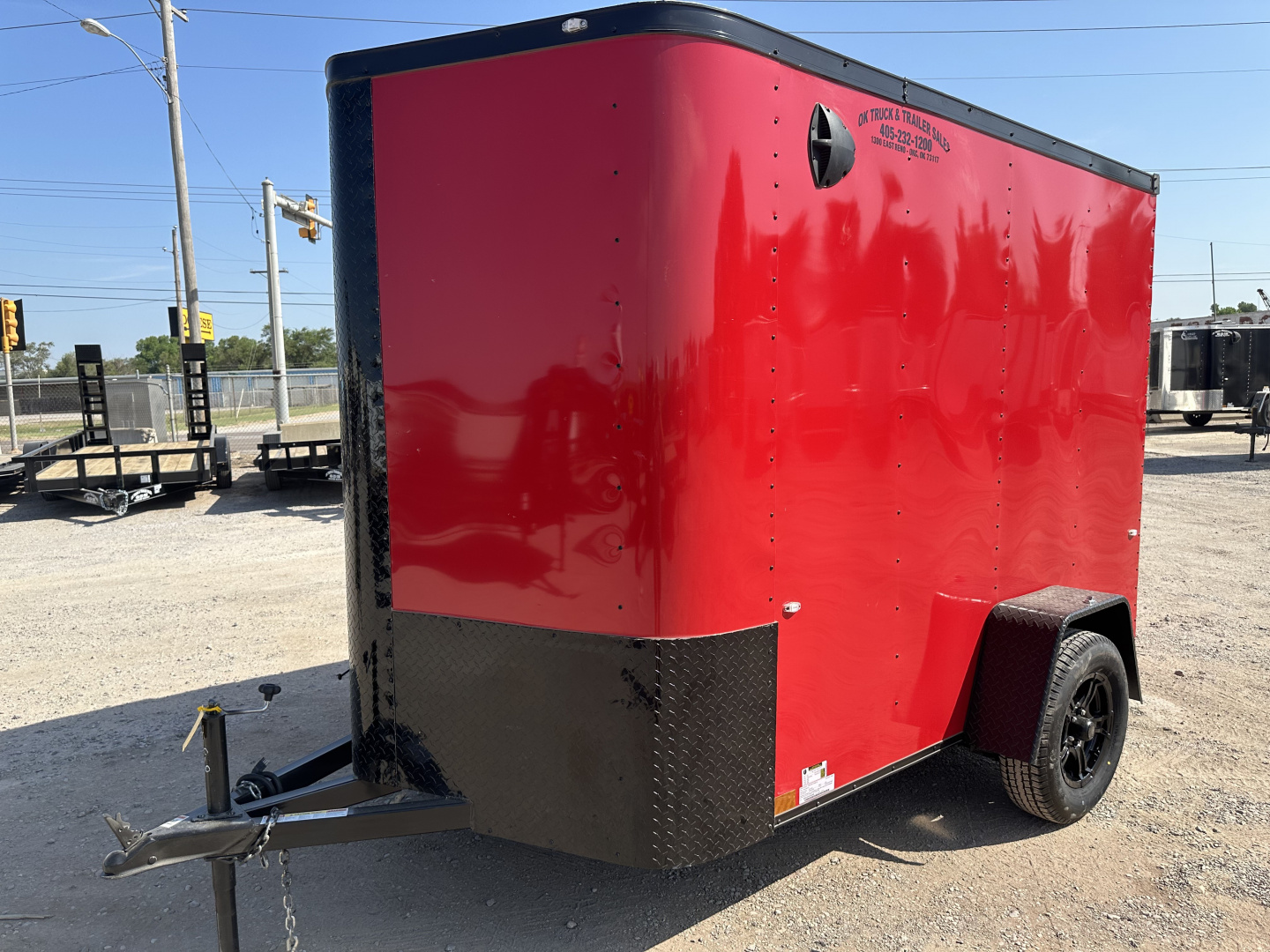New 2023 Cargo Craft 6x10 Elite V-Nose with ramp door. Red in color Cargo / Enclosed Trailer