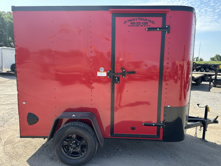 New 2023 Cargo Craft 6x10 Elite V-Nose with ramp door. Red in color Cargo / Enclosed Trailer