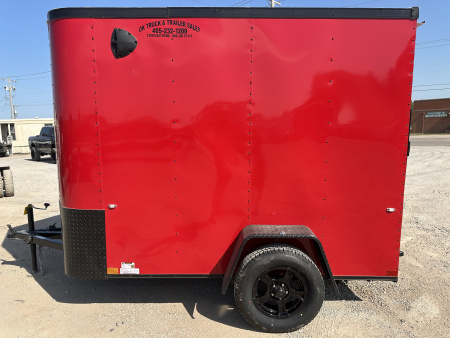 New 2023 Cargo Craft 6x10 Elite V-Nose with ramp door. Red in color Cargo / Enclosed Trailer