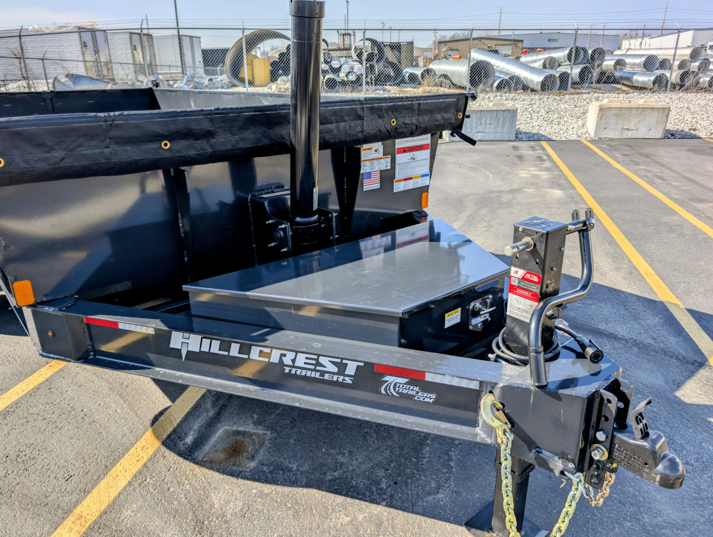 New Hillcrest 14714SD Telescopic 7ga Floor 14K (GVWR) Dump Trailer