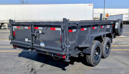 New Hillcrest 14714SD Telescopic 7ga Floor 14K (GVWR) Dump Trailer