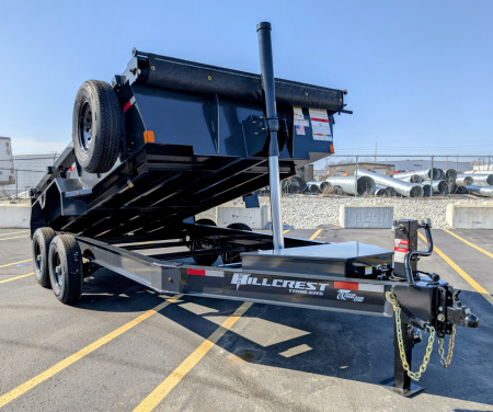 New Hillcrest 14714SD Telescopic 7ga Floor 14K (GVWR) Dump Trailer