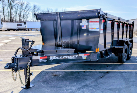 New Hillcrest 14714SD 40" Tall Sides Telescopic 7ga Floor 14K (GVWR) Dump Trailer