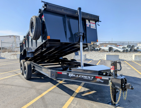 New Hillcrest 14714SD 40  Tall Sides Telescopic 7ga Floor 14K (GVWR) Dump Trailer
